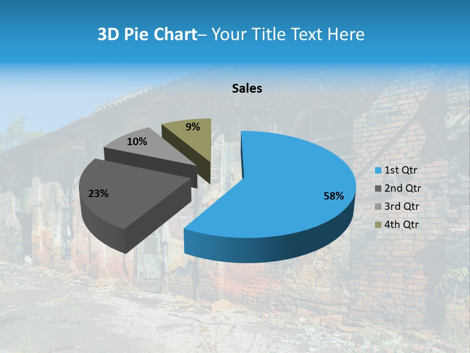 Debris Frame Natural PowerPoint Template