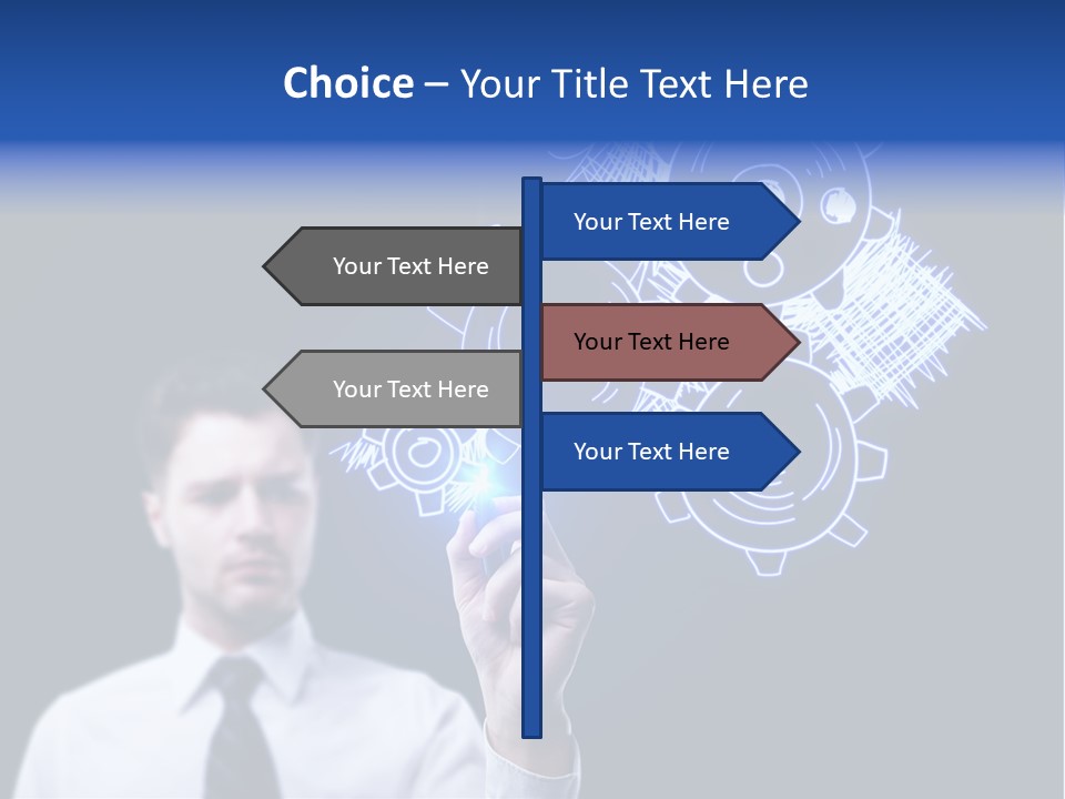 Office Color Idea PowerPoint Template
