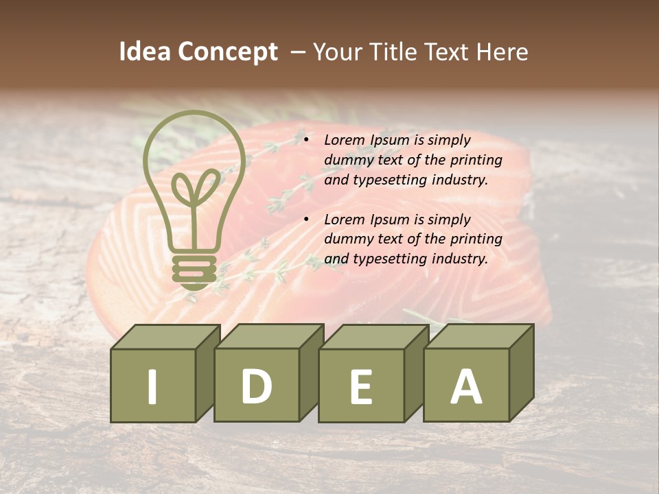 Closeup Fresh Texture PowerPoint Template