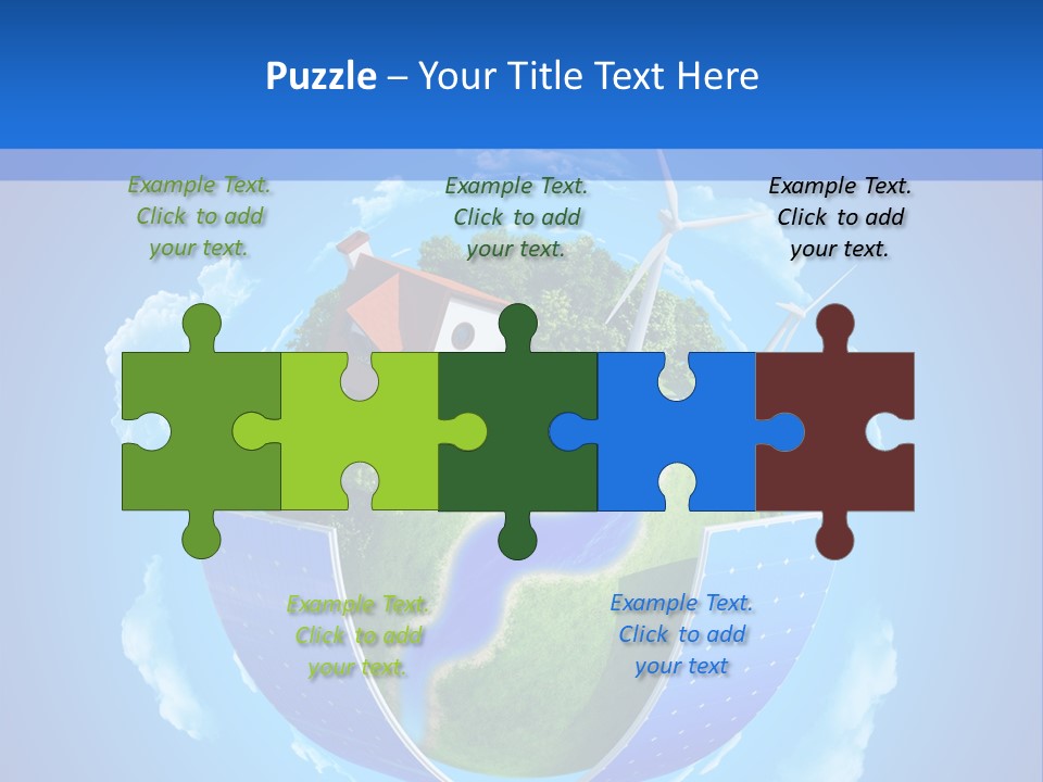 Lawn Small House PowerPoint Template