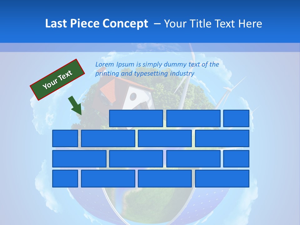 Lawn Small House PowerPoint Template