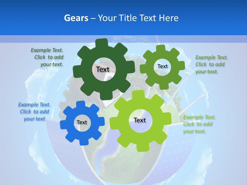 Lawn Small House PowerPoint Template
