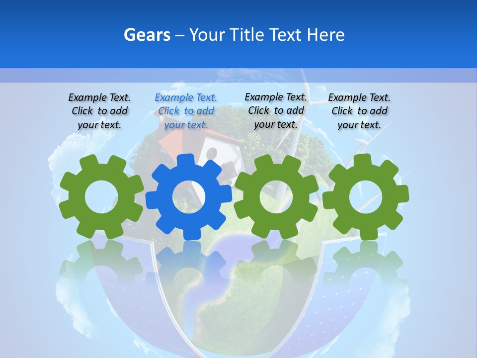 Lawn Small House PowerPoint Template