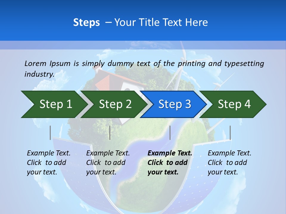 Lawn Small House PowerPoint Template
