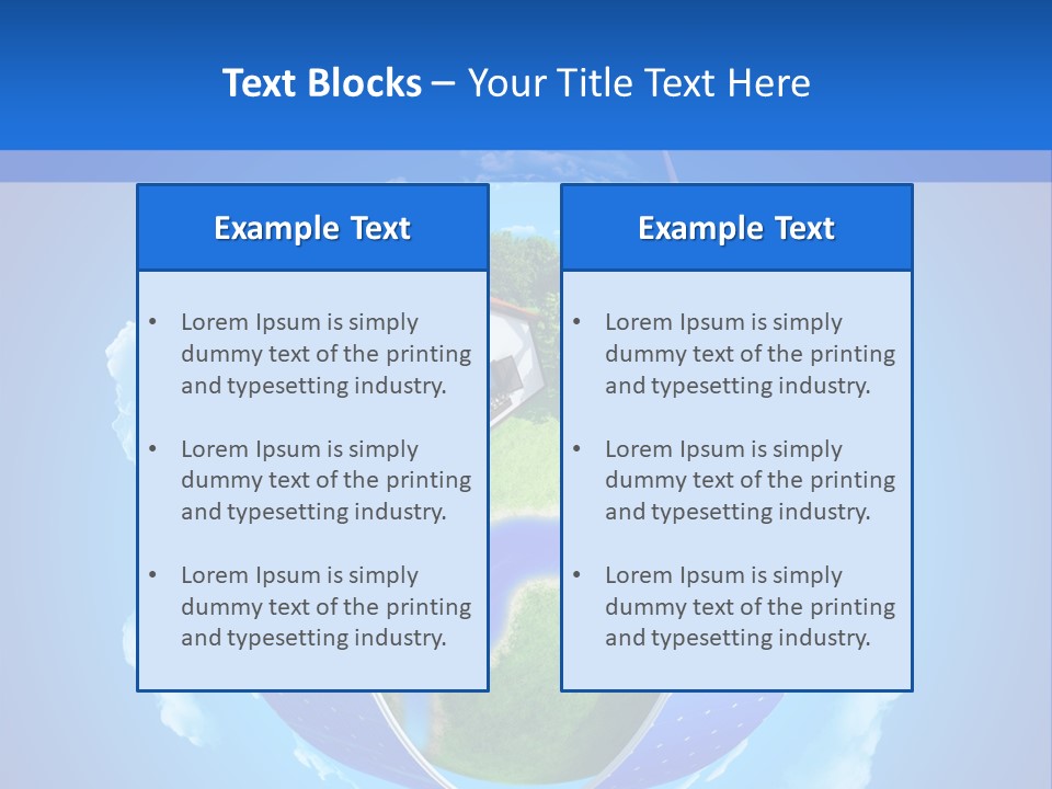 Lawn Small House PowerPoint Template