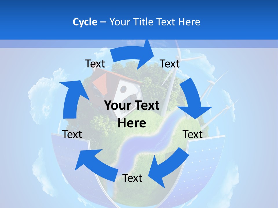 Lawn Small House PowerPoint Template