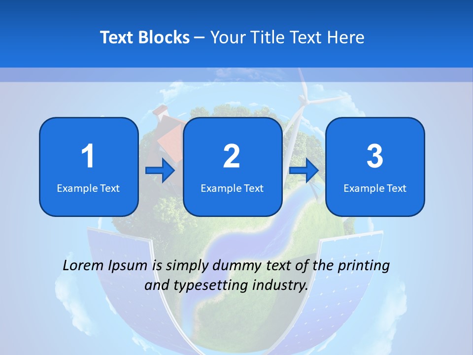 Lawn Small House PowerPoint Template