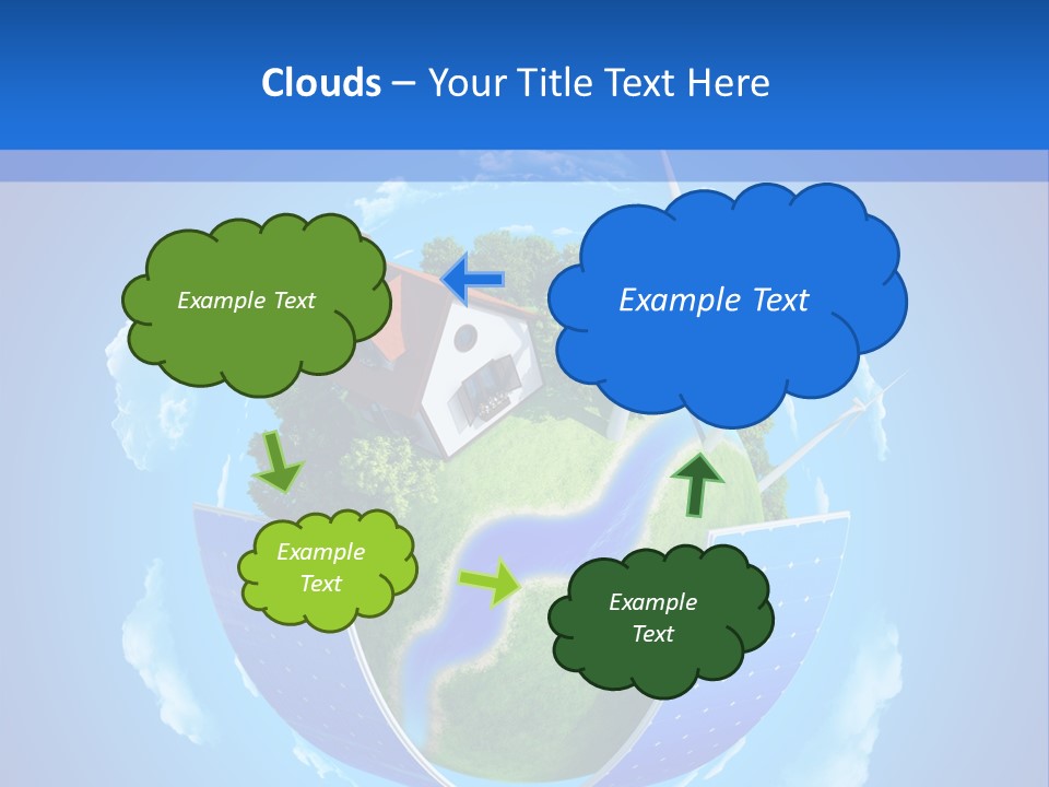 Lawn Small House PowerPoint Template