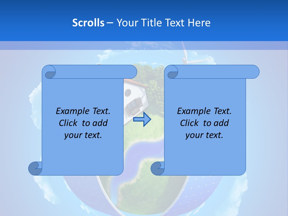 Lawn Small House PowerPoint Template