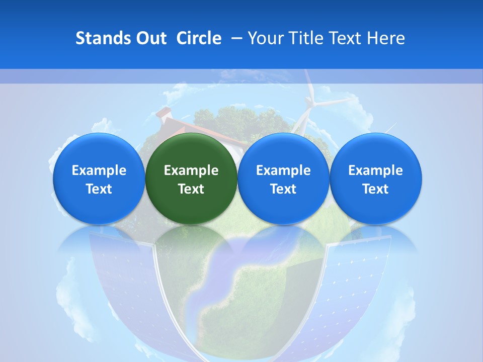 Lawn Small House PowerPoint Template