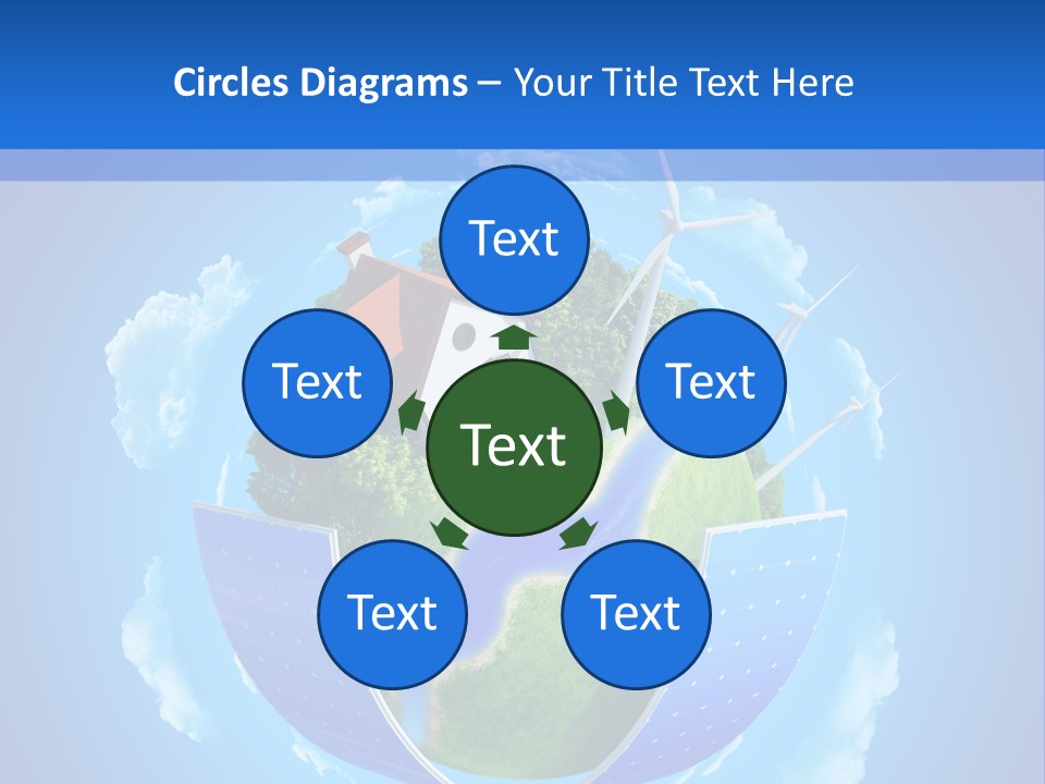 Lawn Small House PowerPoint Template