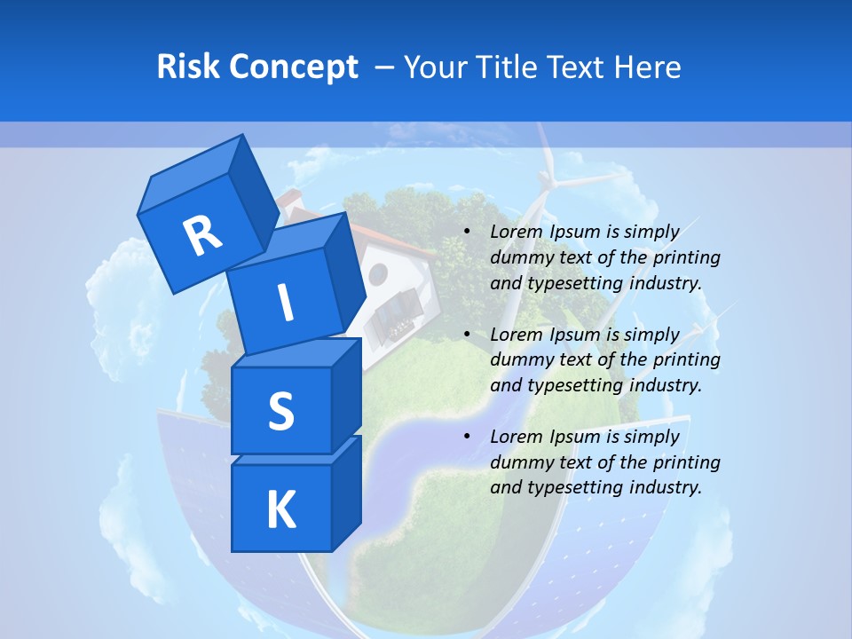 Lawn Small House PowerPoint Template