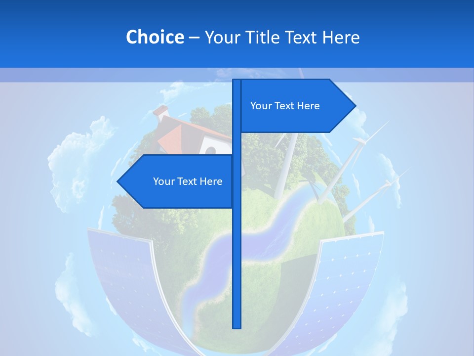 Lawn Small House PowerPoint Template
