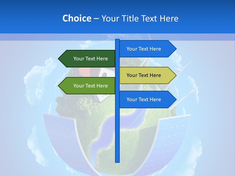Lawn Small House PowerPoint Template