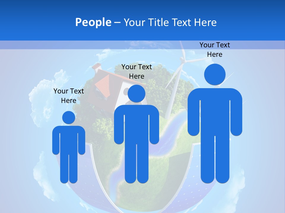 Lawn Small House PowerPoint Template