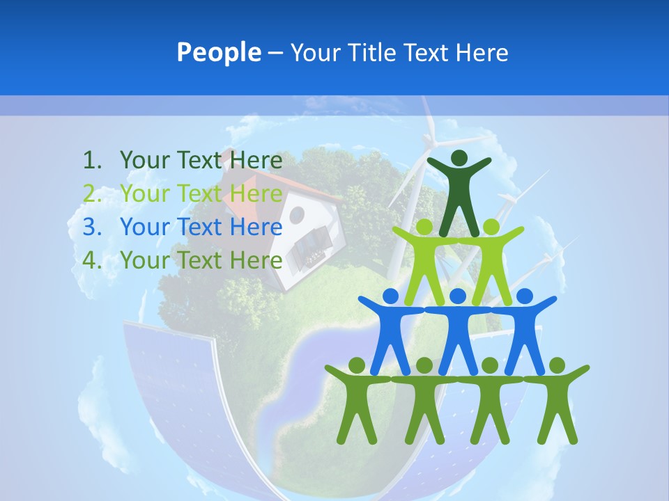 Lawn Small House PowerPoint Template