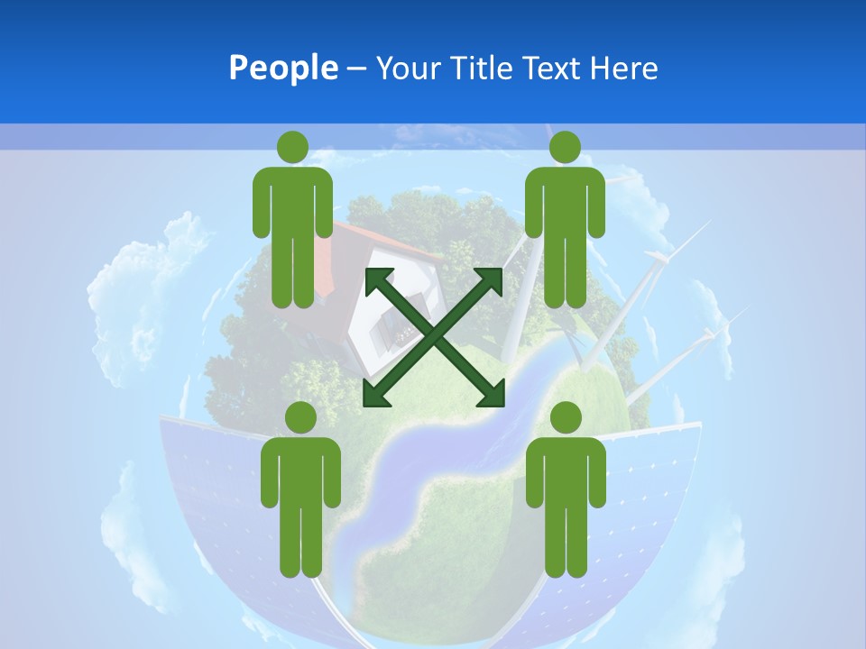 Lawn Small House PowerPoint Template