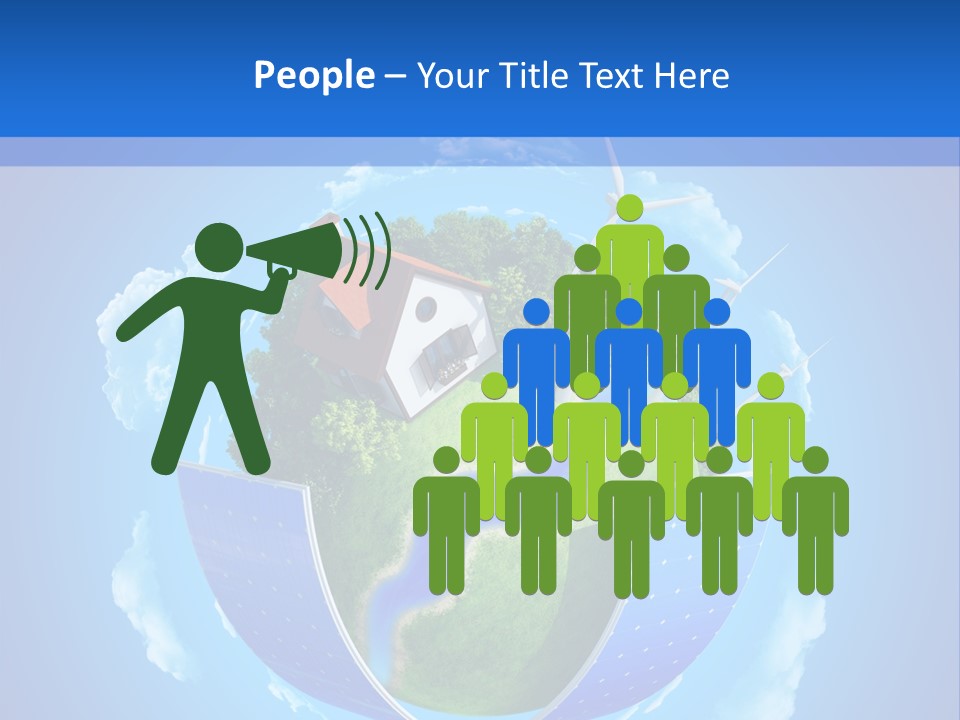 Lawn Small House PowerPoint Template