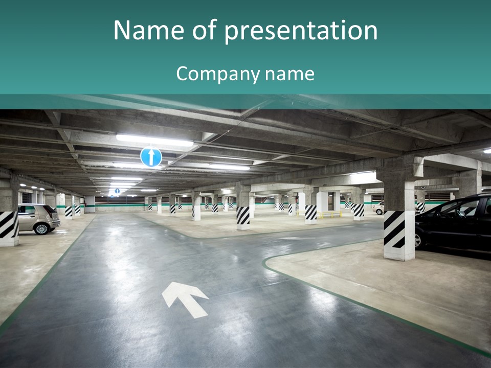 Basement Underground Garage Indoor PowerPoint Template