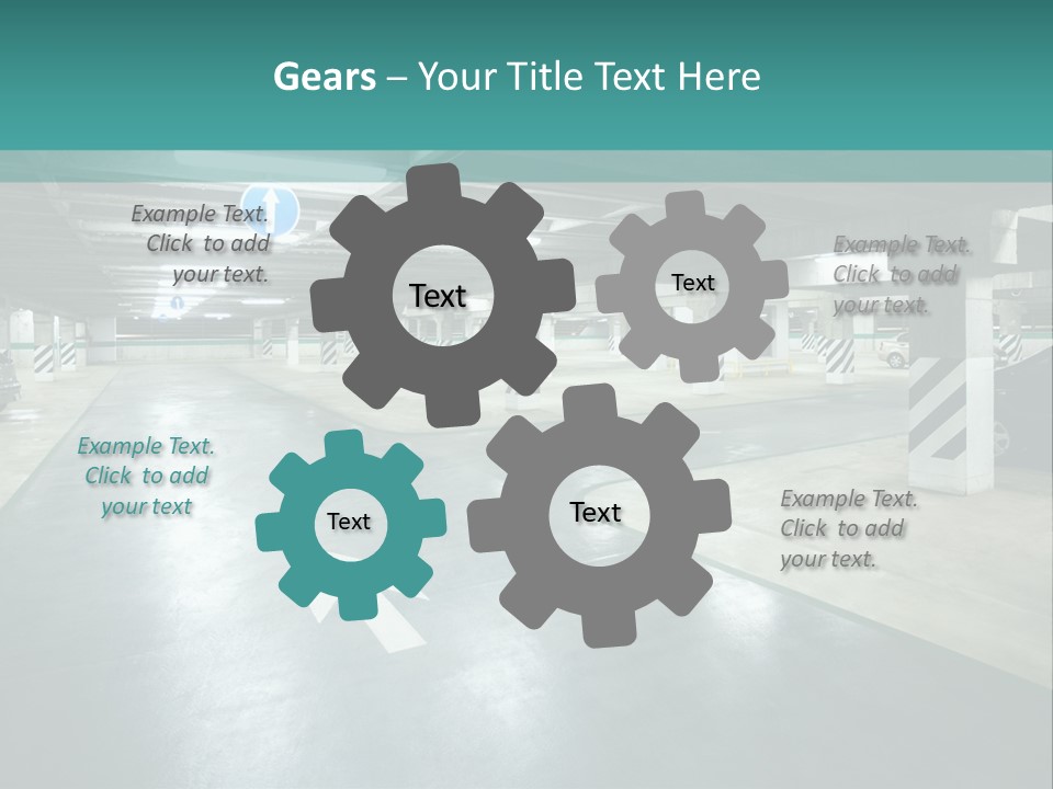 Basement Underground Garage Indoor PowerPoint Template