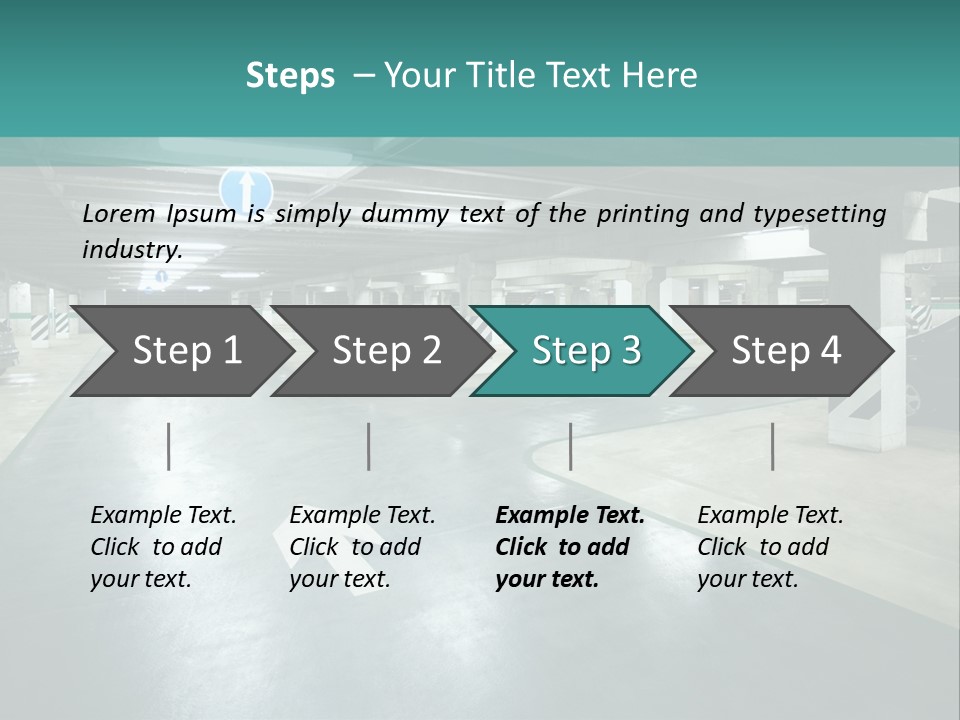 Basement Underground Garage Indoor PowerPoint Template