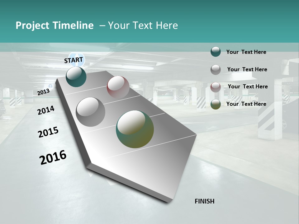 Basement Underground Garage Indoor PowerPoint Template