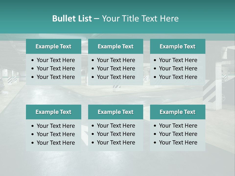Basement Underground Garage Indoor PowerPoint Template