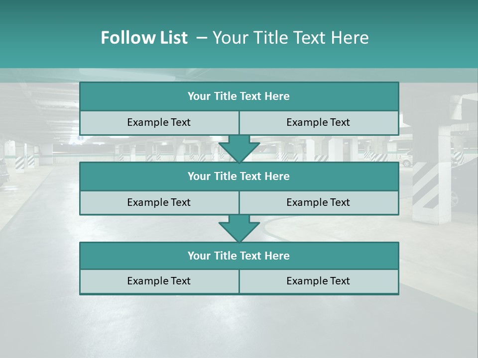 Basement Underground Garage Indoor PowerPoint Template
