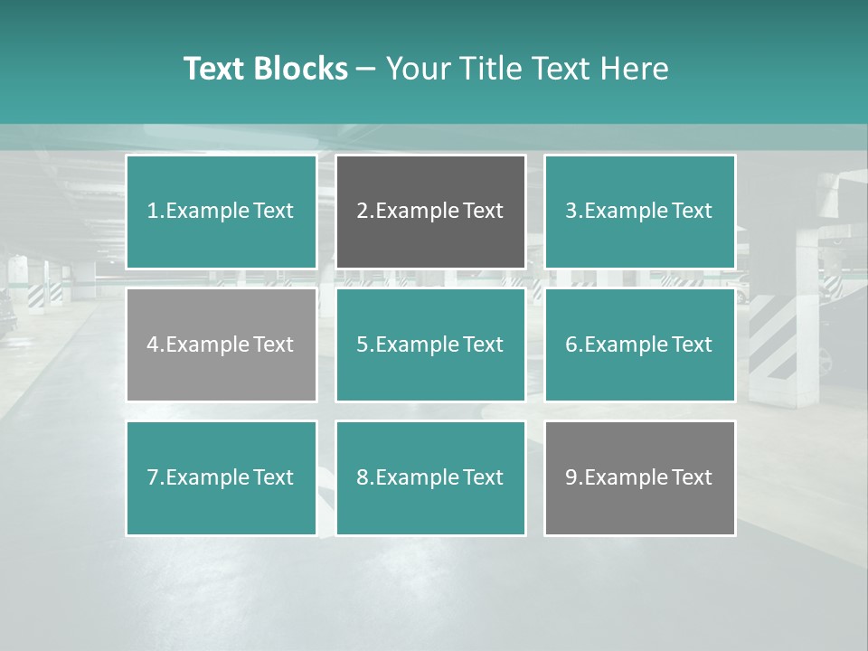 Basement Underground Garage Indoor PowerPoint Template