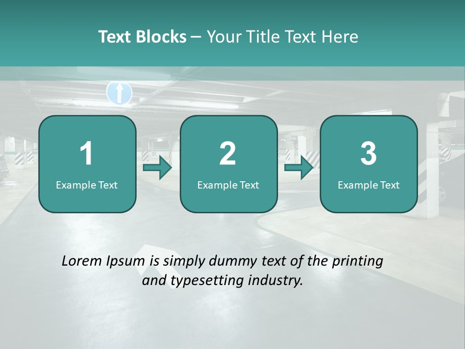 Basement Underground Garage Indoor PowerPoint Template