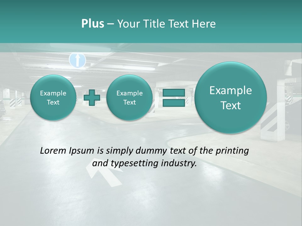 Basement Underground Garage Indoor PowerPoint Template