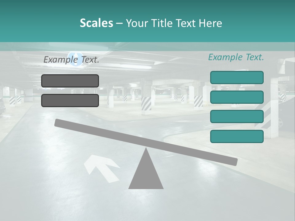 Basement Underground Garage Indoor PowerPoint Template