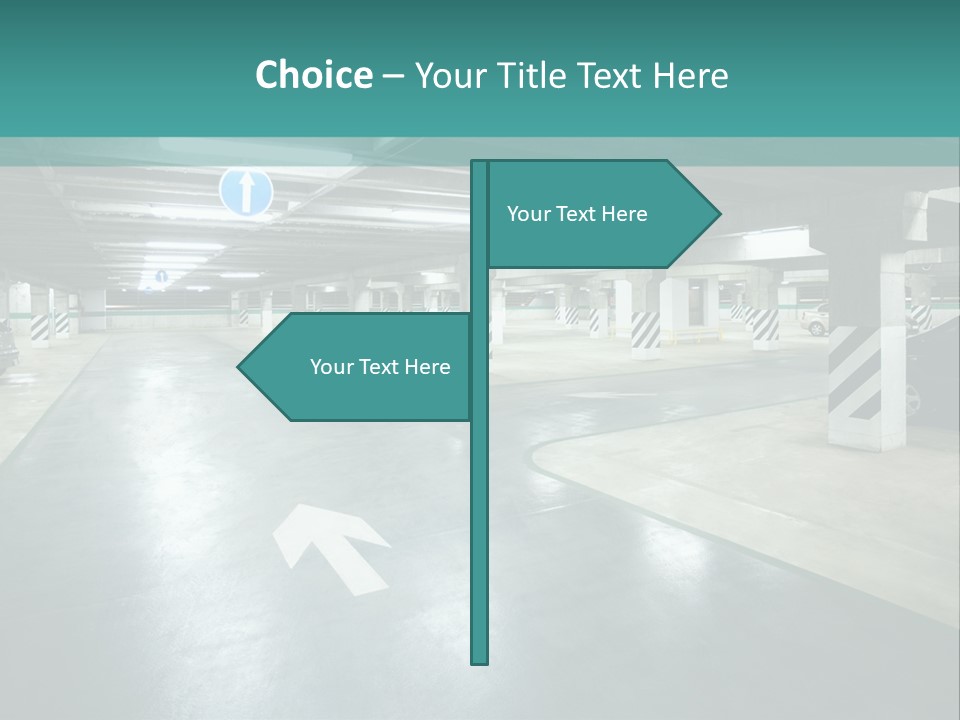 Basement Underground Garage Indoor PowerPoint Template