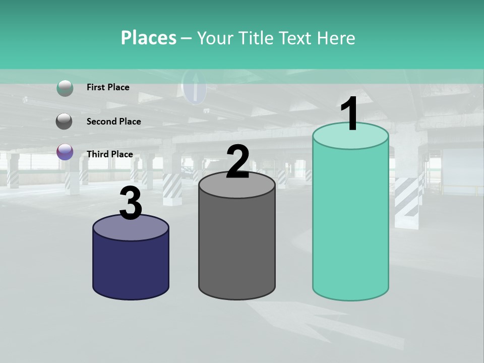 Automobile Underground Parking Garage City PowerPoint Template