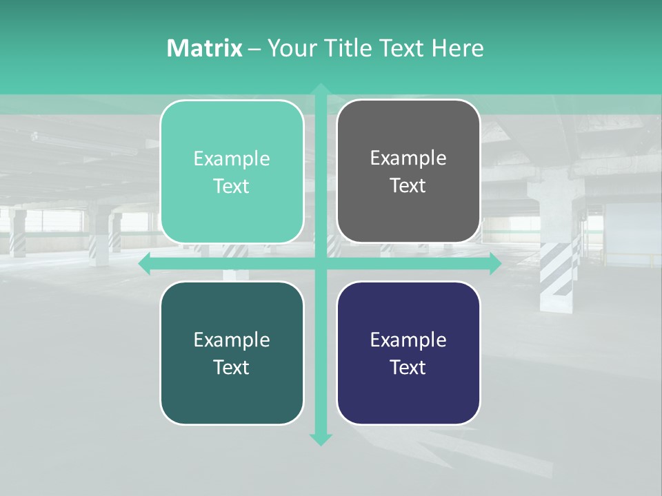 Automobile Underground Parking Garage City PowerPoint Template