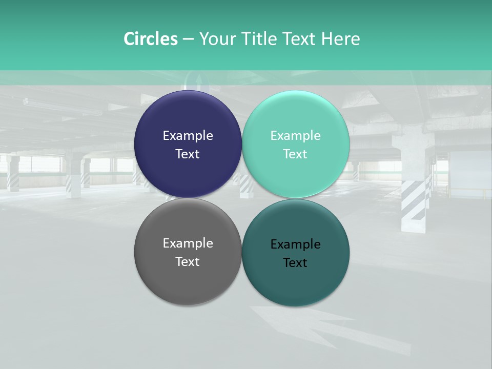 Automobile Underground Parking Garage City PowerPoint Template