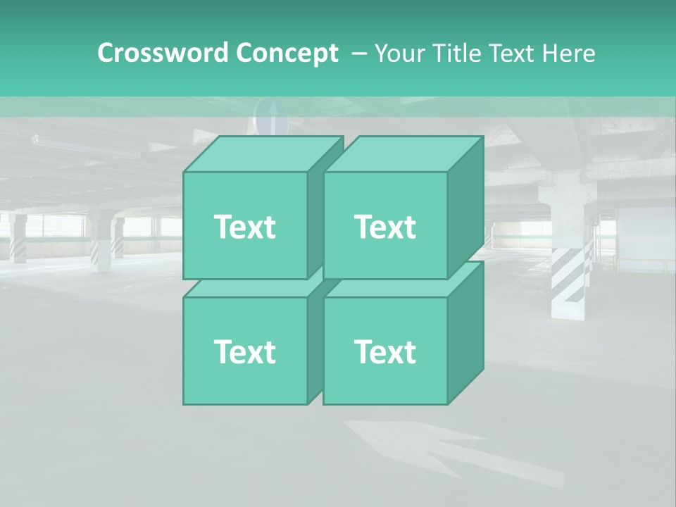Automobile Underground Parking Garage City PowerPoint Template