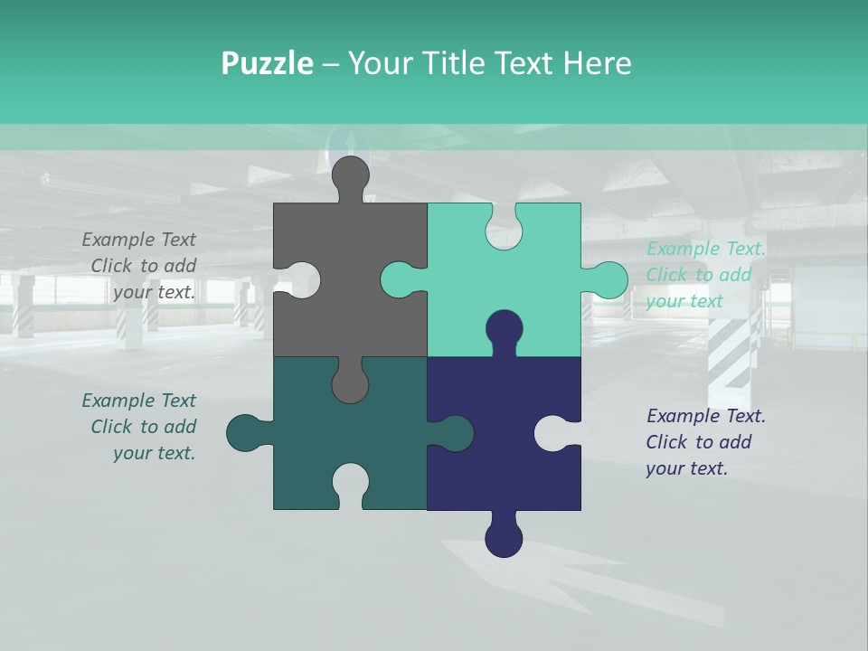 Automobile Underground Parking Garage City PowerPoint Template