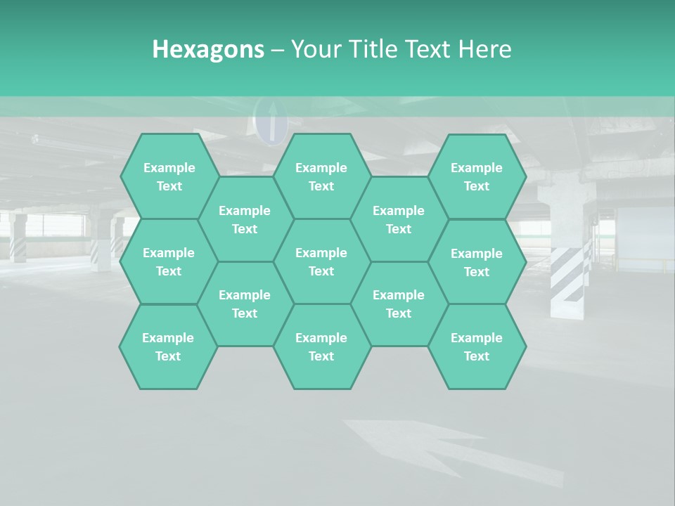 Automobile Underground Parking Garage City PowerPoint Template