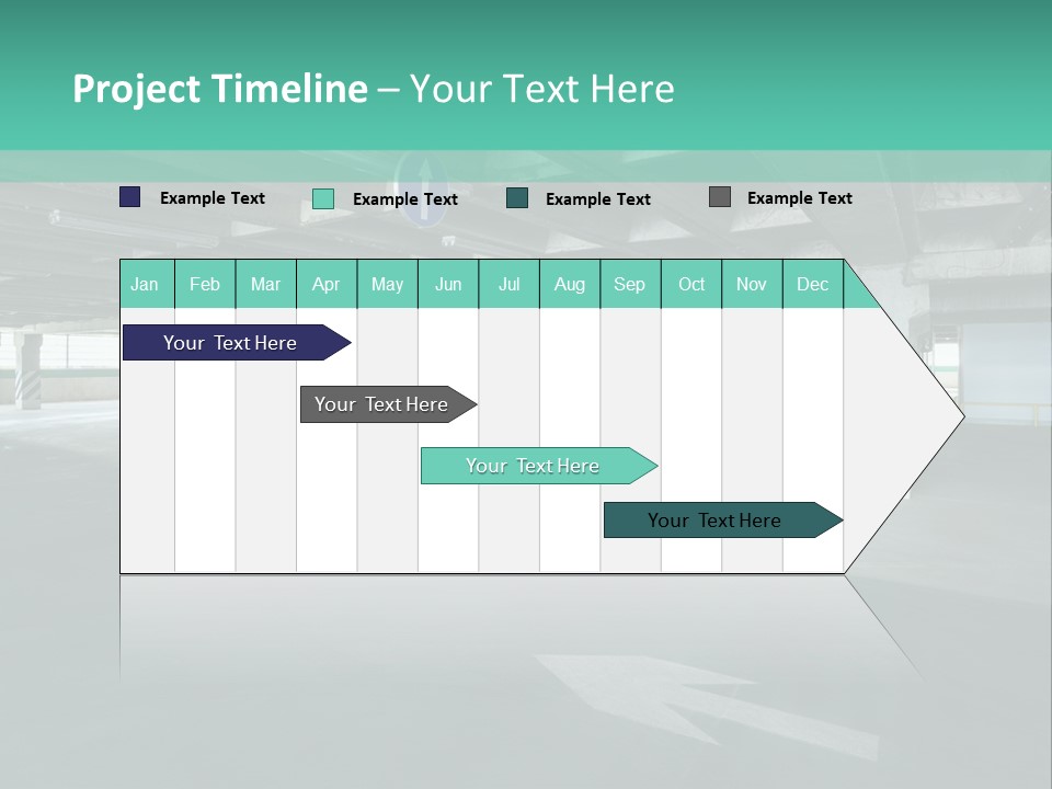 Automobile Underground Parking Garage City PowerPoint Template