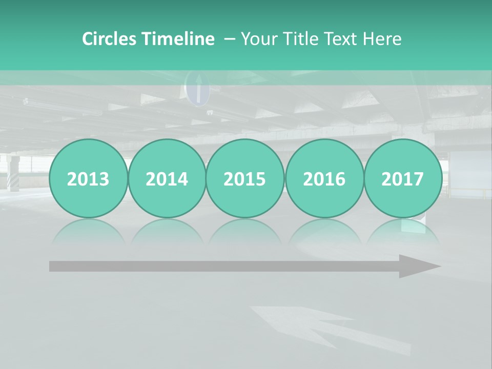 Automobile Underground Parking Garage City PowerPoint Template