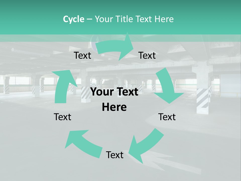 Automobile Underground Parking Garage City PowerPoint Template