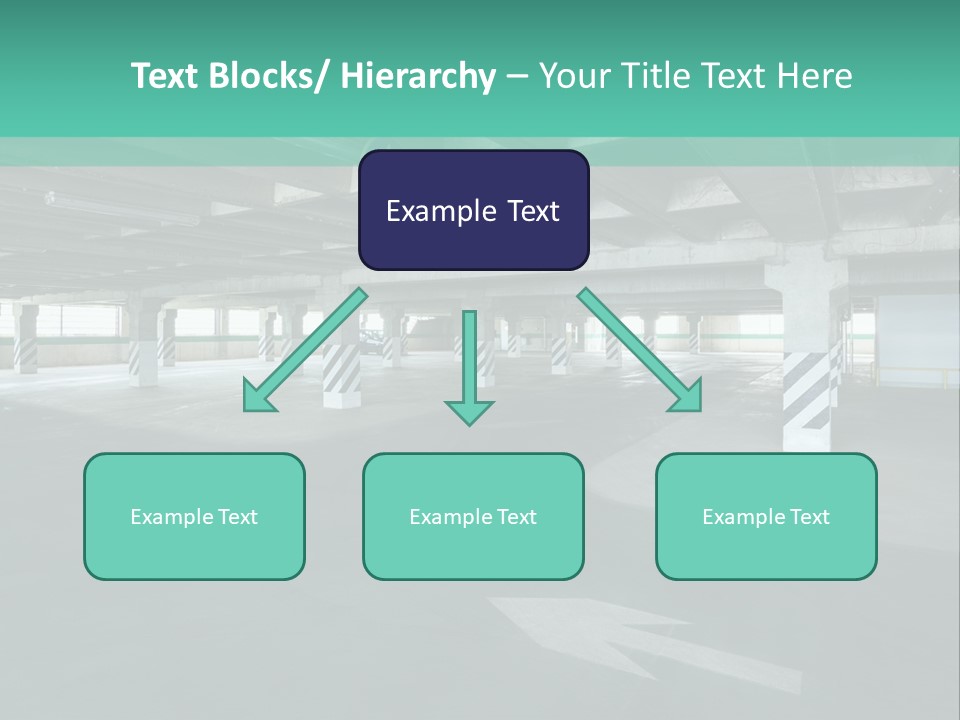 Automobile Underground Parking Garage City PowerPoint Template