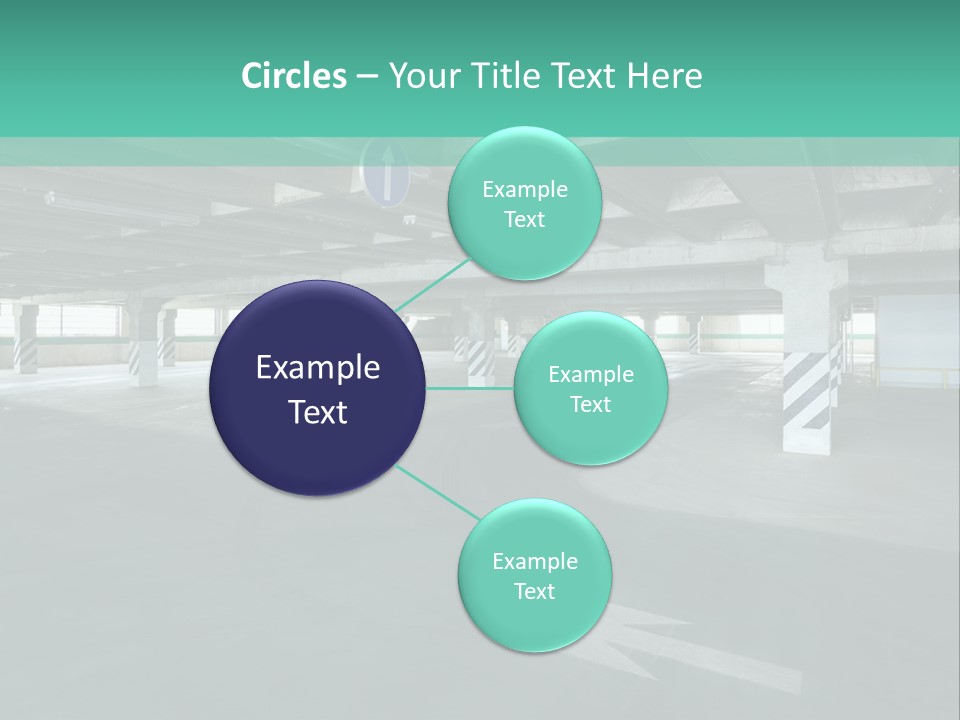 Automobile Underground Parking Garage City PowerPoint Template
