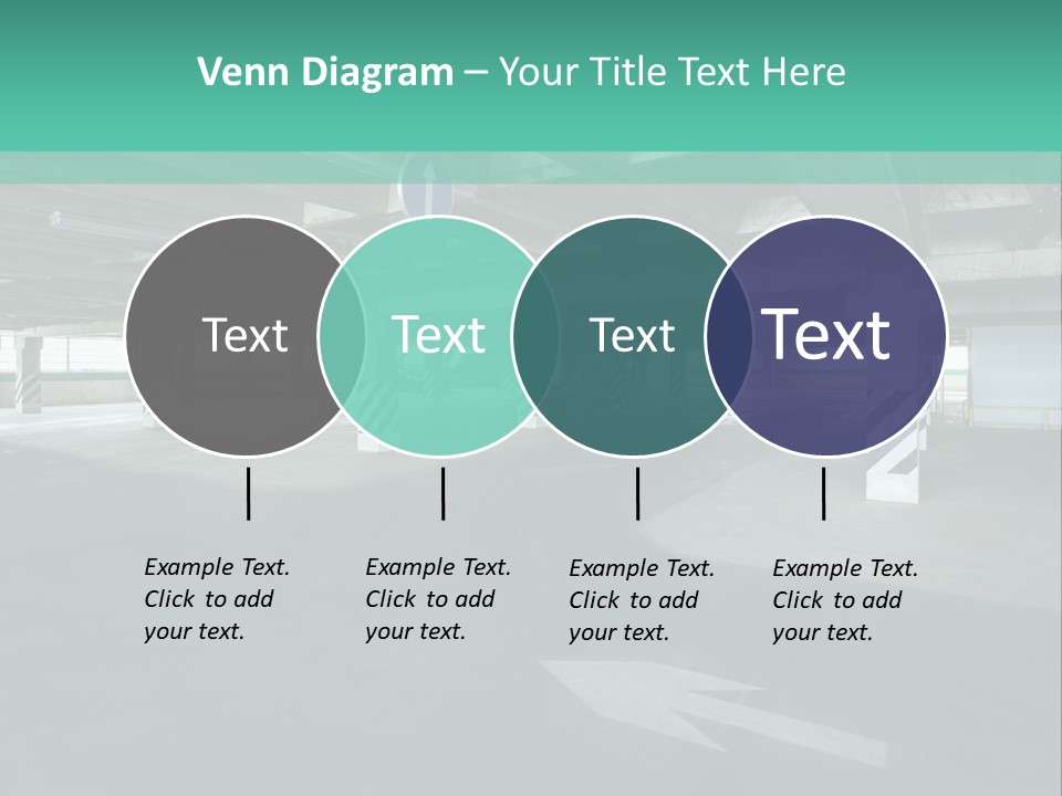 Automobile Underground Parking Garage City PowerPoint Template