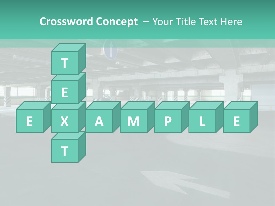 Automobile Underground Parking Garage City PowerPoint Template