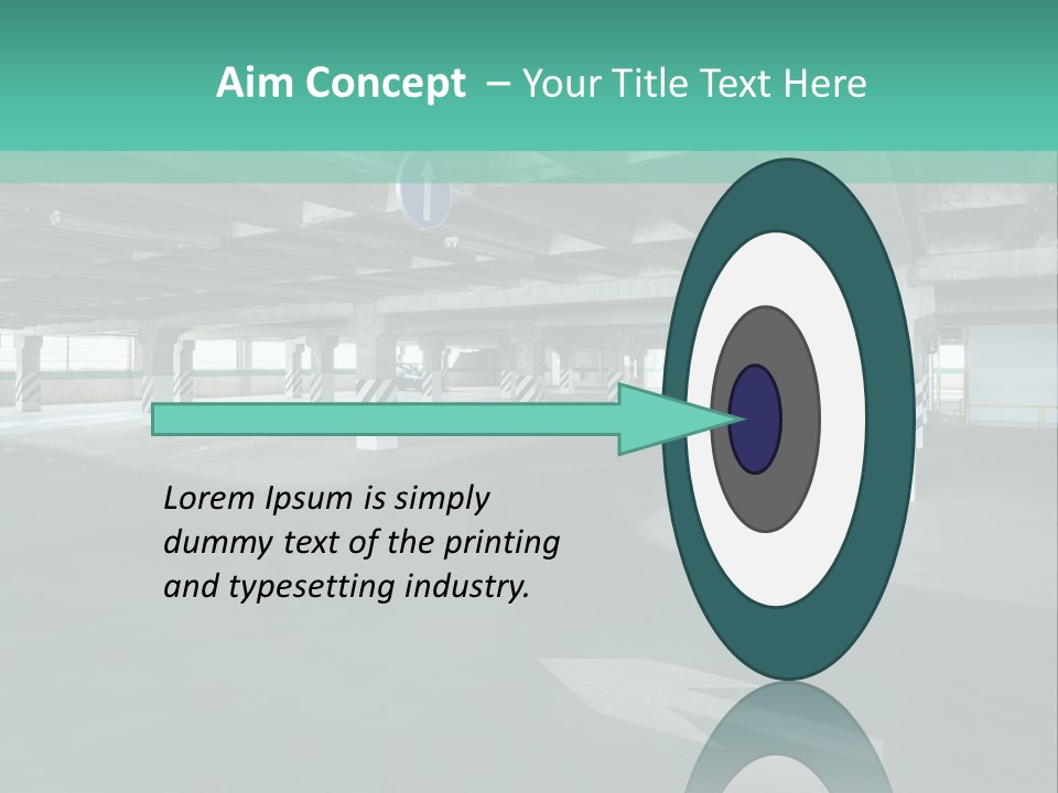 Automobile Underground Parking Garage City PowerPoint Template