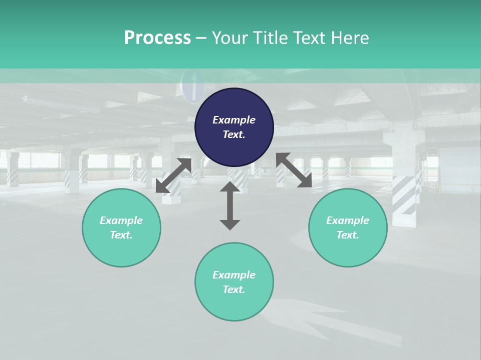 Automobile Underground Parking Garage City PowerPoint Template