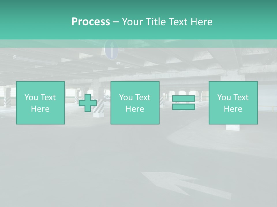 Automobile Underground Parking Garage City PowerPoint Template
