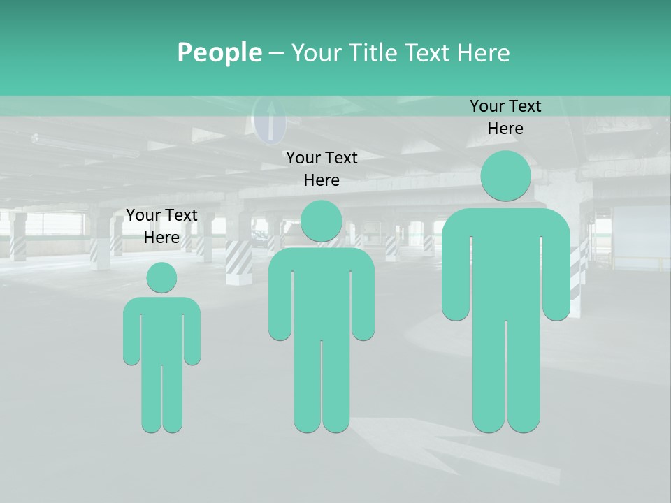 Automobile Underground Parking Garage City PowerPoint Template